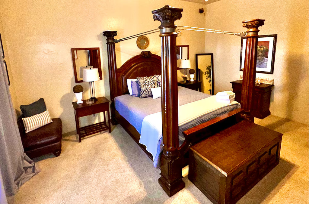 Bedroom 1, shared king bed